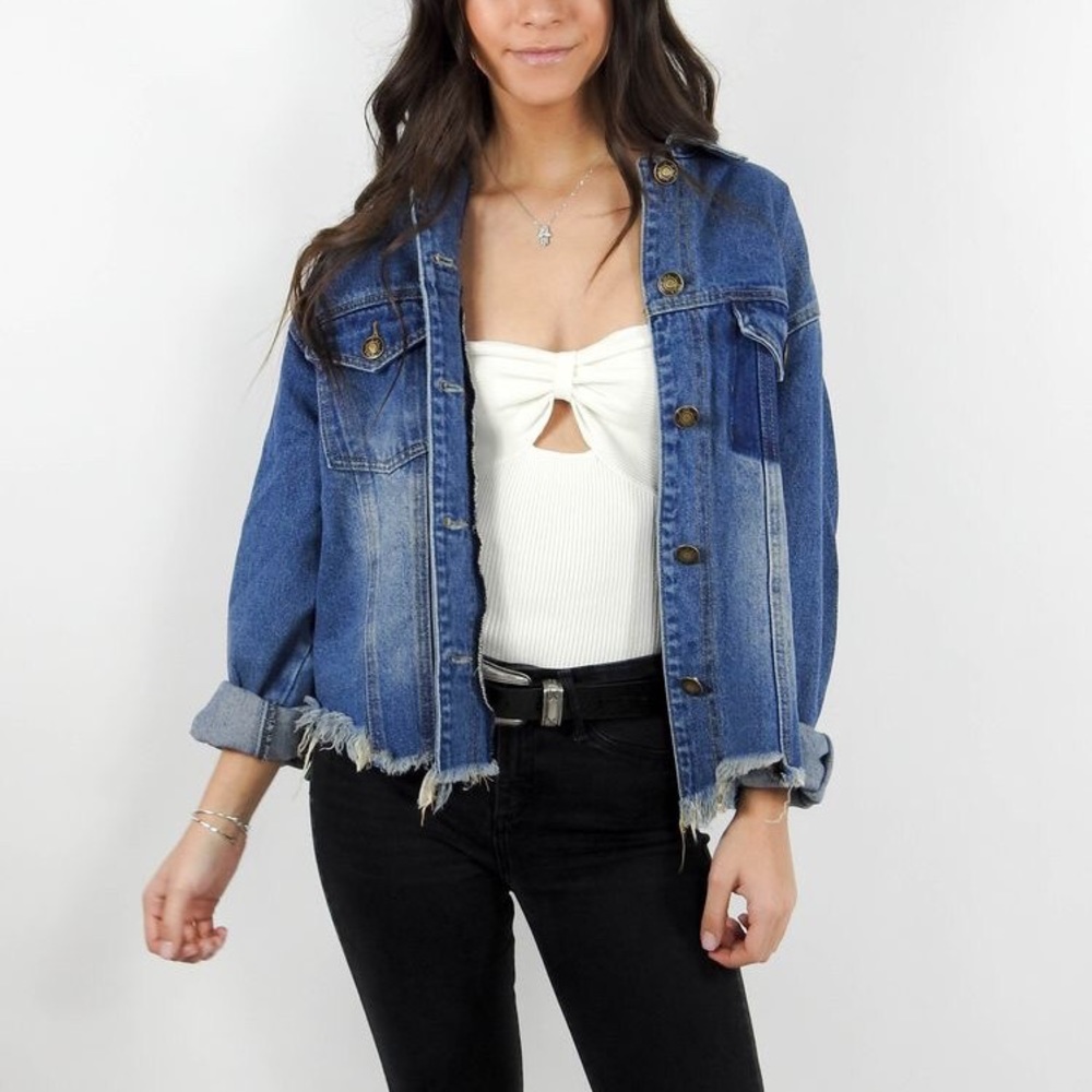 Distressed Denim Jacket
